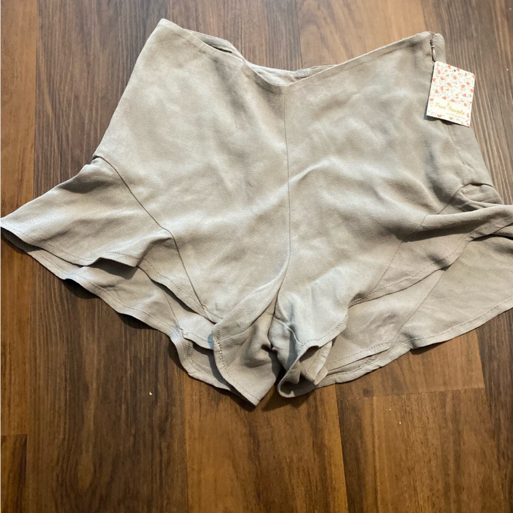 Free People ruffle hem shorts